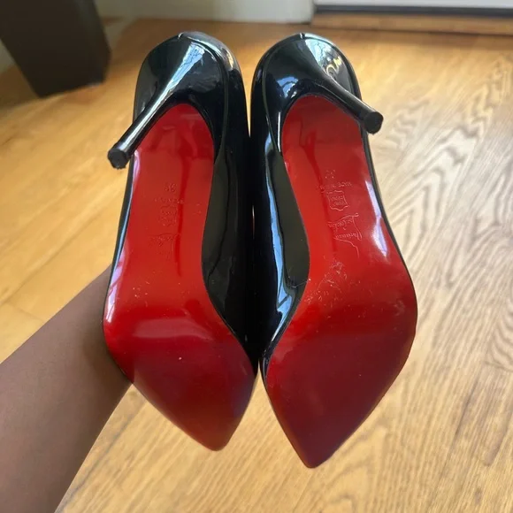Christian Louboutin Black Patent Leather Heels